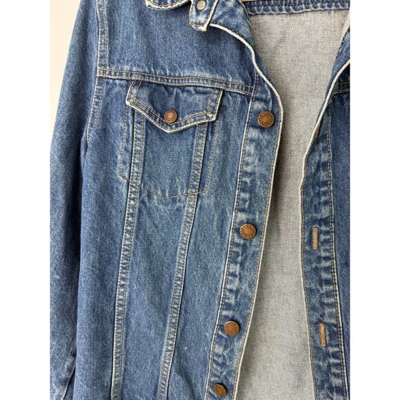 Calvin Klein Vtg. 80’s 90’s Denim Trucker Jacket Women S Estimated Grunge Jean - Picture 2 of 9